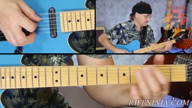 Guitar Lesson : Blue Jean Blues by ZZ Top ( Jeff Healey version ) смотреть онлайн