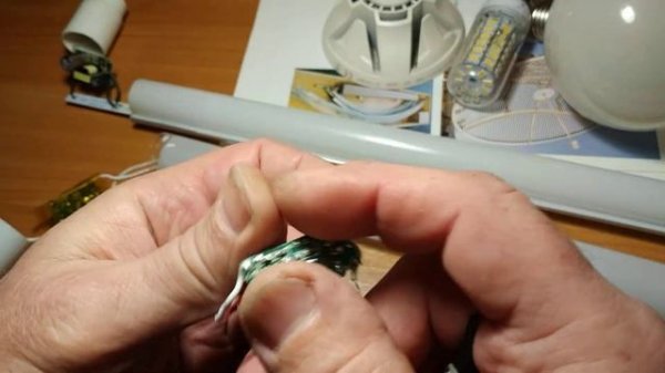 Ремонт длинной светодиодной лампы