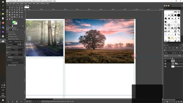 Simple photo collage in Gimp смотреть онлайн