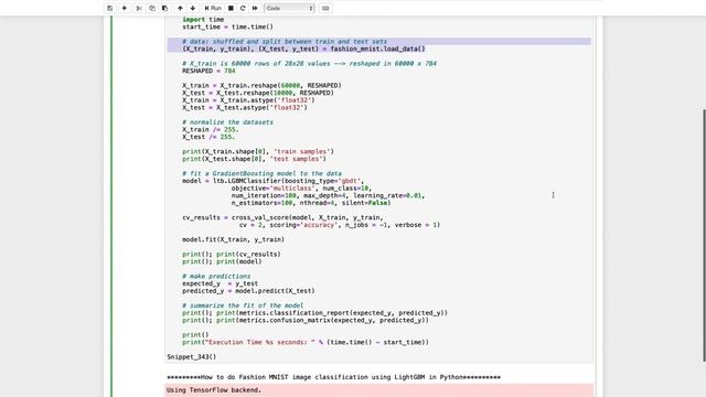 How to do Fashion MNIST image classification using LightGBM in Python смотреть онлайн