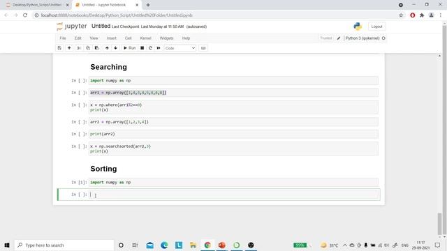 35. Numpy Sort for Python (Hindi) смотреть онлайн
