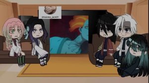 hashiras react to tanjiro as gabimaru| | demon slayer x jigokuraki • gacha club •