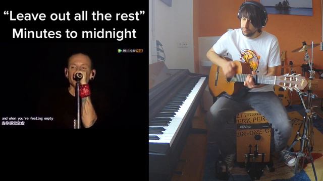 Linkin Park - Leaving out all the rest (played guitar and cajon with Chester) смотреть онлайн