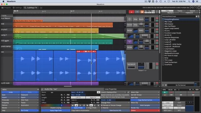 01 Waveform 9 New Features - Settings Tab and Keyboard Shortcuts смотреть онлайн