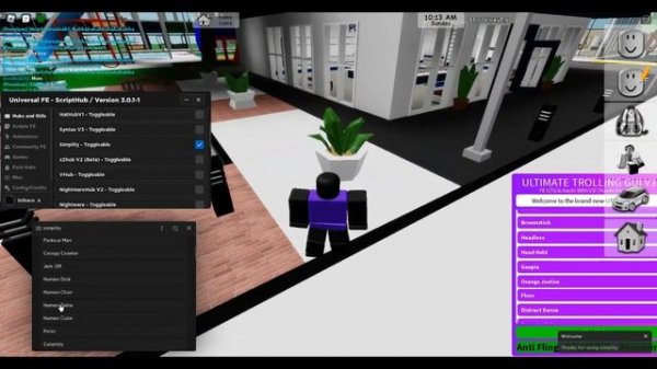 FE UTG V3 SCRIPT Showcase works in any game flamingo troll gui brookhaven