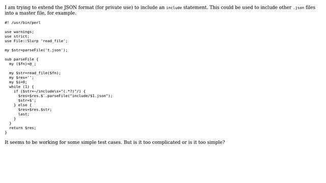 Code Review: Perl script to handle include files смотреть онлайн