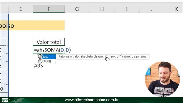 Apenas valores positivos: Função ABS no Excel [Aula 75] смотреть онлайн