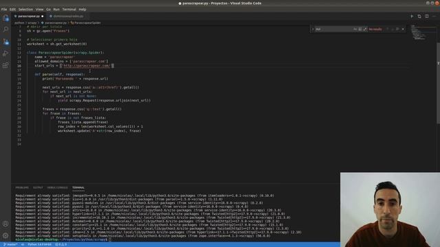 Crear un rastreador web con Scrapy en Python смотреть онлайн