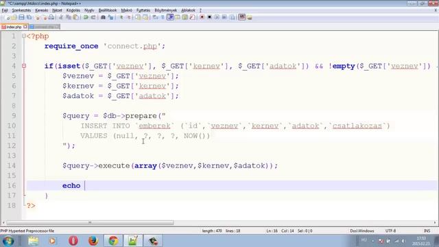 PHP 86 - Adatbáziskezelés PDO 7 - Az utolsó beszúrt id lekérdezése смотреть онлайн