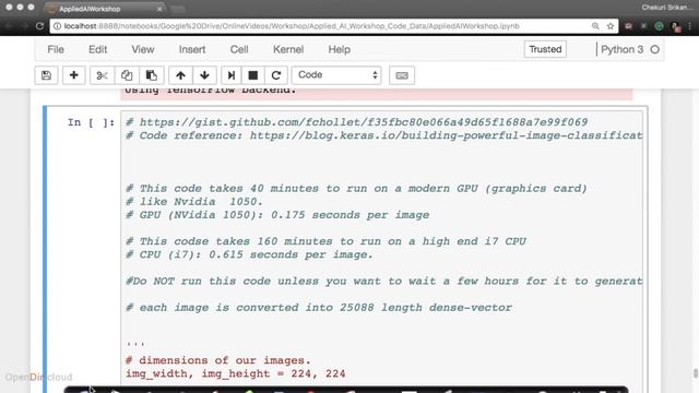 25. Using Keras + Tensorflow to extract features. смотреть онлайн