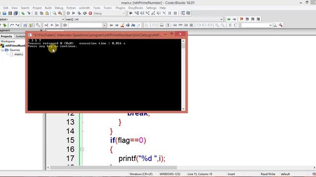 Find Nth prime number || C Interview Questions tutorial #30 смотреть онлайн