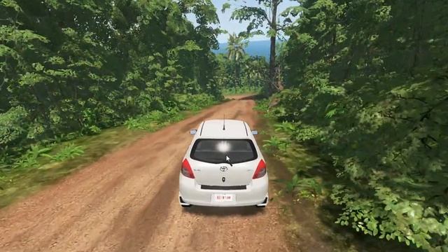 Toyota Yaris test drive mod BeamNG drive смотреть онлайн