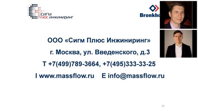 Вебинар "Высокоточные расходомеры и регуляторы расхода газа серии EL-FLOW", 16.04.2020 смотреть онлайн