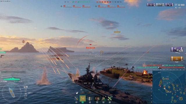 ЛИНКОР OHIO! КОГДА НЕТ СЛАБЫХ СТОРОН! WORLD OF WARSHIPS МИР КОРАБЛЕЙ смотреть онлайн