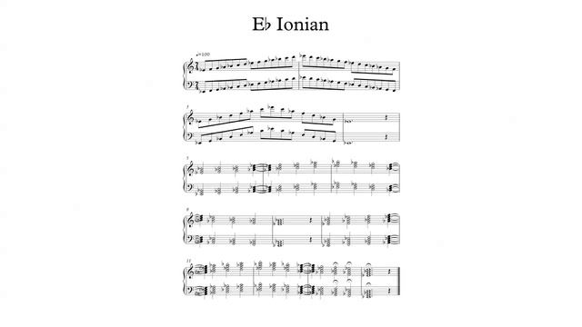 Eb Ionian Scale and Chords смотреть онлайн