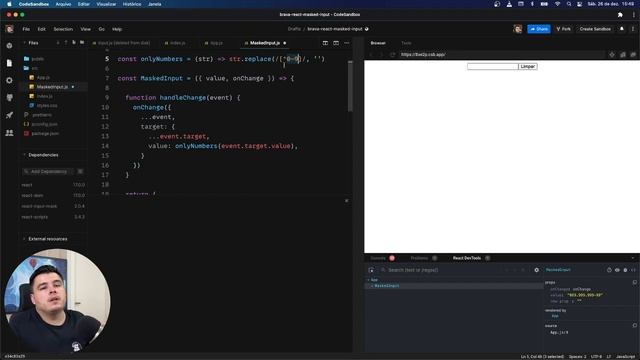 Como aplicar máscara de CPF e CNPJ em Inputs com ReactJS смотреть онлайн