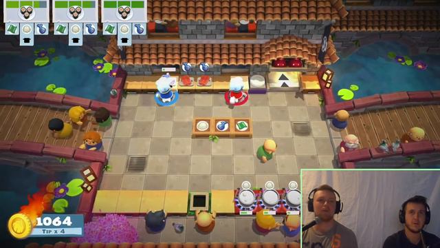 COOKING UP SOME TEAMWORK!! - Overcooked 2 смотреть онлайн