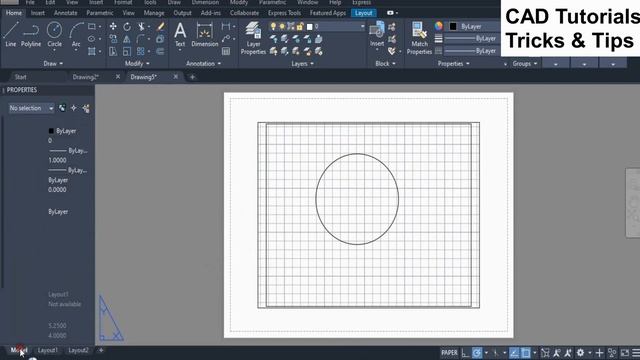 CHSPACE command Autocad,Move object from paperspace to model, How to Move object model to layout смотреть онлайн