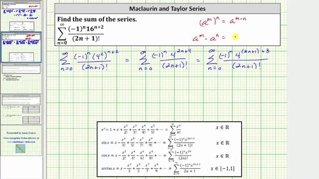 Find the Sum of an Infinite Series Using a Known Power Series (sin(x)) смотреть онлайн