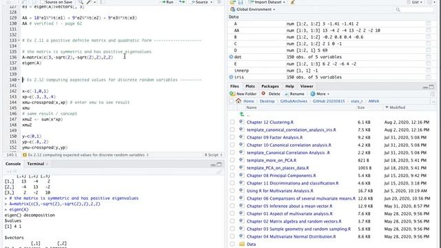 02 Matrix III decompose a matrix, covariance, correlation matrix смотреть онлайн