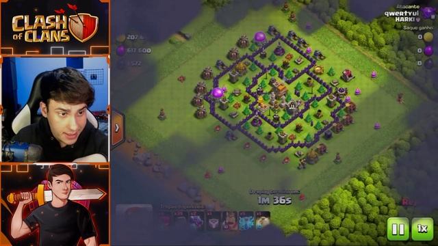 INCRÍVEL ESTRATÉGIA CV7 LENDÁRIA! ELE ESTÁ MITANDO NO CLASH OF CLANS!! смотреть онлайн
