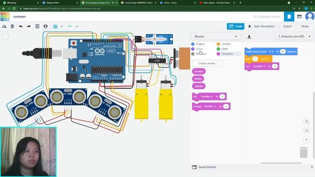Build an Arduino Sweeper Bot/Soccer Bot with TinkerCAD смотреть онлайн