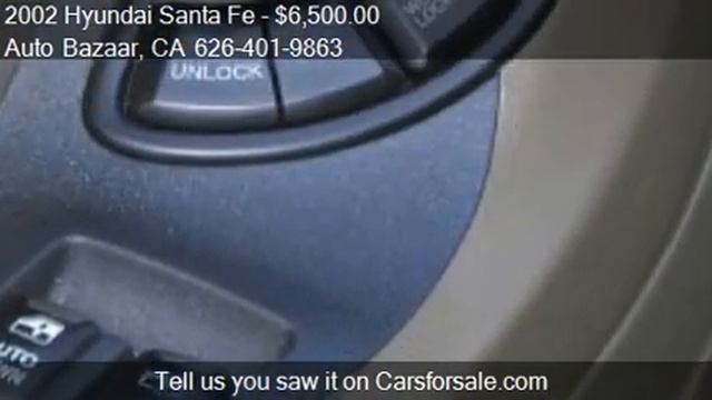 2002 Hyundai Santa Fe GLS for sale in El Monte, CA 91731 at смотреть онлайн