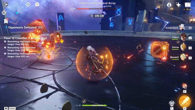 Genshin Impact Spiral Abyss 4.5 Neuvillette Hyper Carry Team and Itto Chiori Mono Geo Team смотреть онлайн