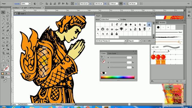 adobe illustrator tutorial (making flyer) part-2 смотреть онлайн