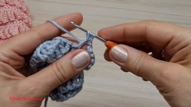 ДЛЯ ШАПКИ И ШАПОЧКИ ОБЪЕМНЫЙ УЗОР КРЮЧКОМ. смотреть онлайн