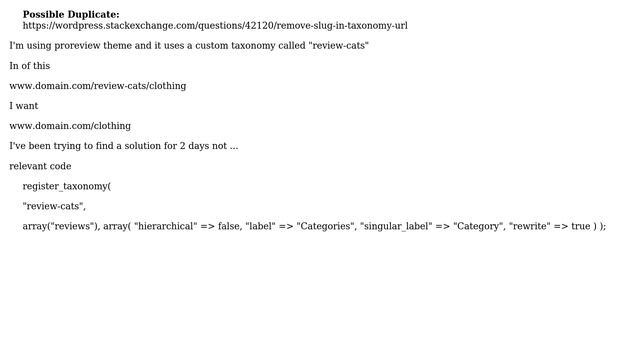 Wordpress: remove custom taxonomy base / slug смотреть онлайн