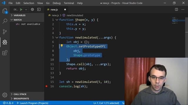The 'new' operator in Javascript смотреть онлайн