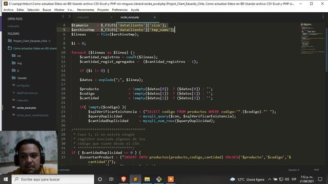 ?Como actualizar Datos-Registros en BD Usando archivo CSV con PHP sin ninguna Librería Facil ? смотреть онлайн