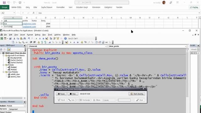 excel vba class modul kullndığım kodlar смотреть онлайн