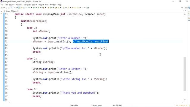 Java 51: Scanner issues смотреть онлайн