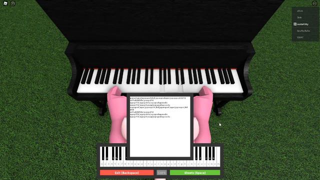 rick roll song on roblox piano смотреть онлайн