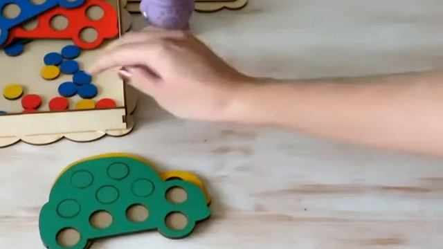 Машинки. Мозаика. Давай поиграем. Видео для детей.