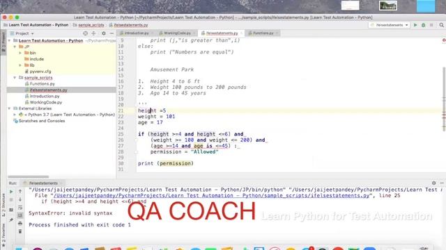Session 2 - Learn Python For Test Automation by QA COACH смотреть онлайн