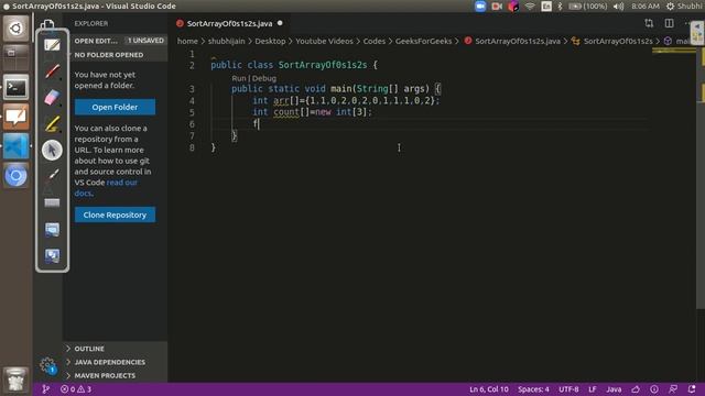 Sort an Array of 0's,1's and 2's | Must Do Interview Questions | Geeks For Geeks | SDE смотреть онлайн
