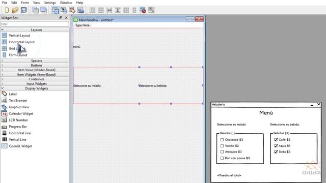 Python Curso V2: 475 1/3 Venta Helados y Bebidas Interfaz Gráfica con Layouts Creada en Qt Designer смотреть онлайн