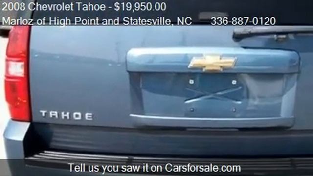 2008 Chevrolet Tahoe LS 4WD for sale in High Point, NC 27262 смотреть онлайн