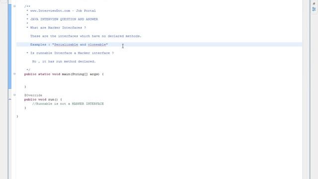 Java What are Marker Interfaces смотреть онлайн