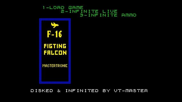 F16-Fighting Falcon Crack Intro - VT-Master [#zx spectrum] смотреть онлайн