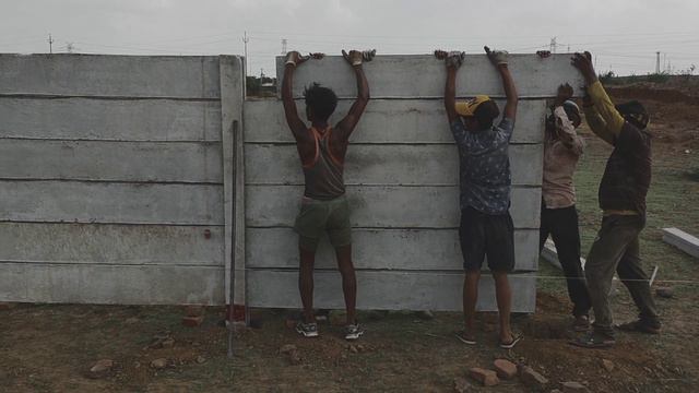 100 Feet की Boundary बनाने में कितना खर्चा आता है | RCC Compound Wall | Temporary Boundary Wall смотреть онлайн
