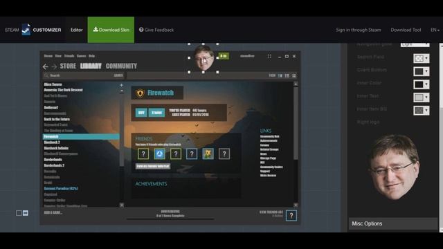 Как изменить оформления Steam? смотреть онлайн