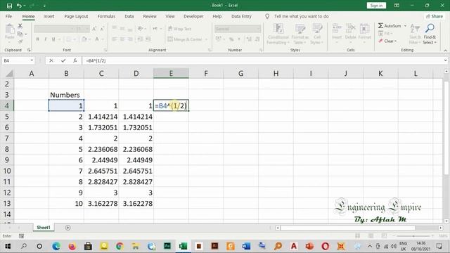 #4- Roots in Excel-Ms-Excel for Beginners смотреть онлайн