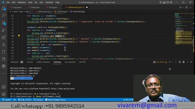 Java tutorial - custom exceptions and Collections, arraylist , sortedset, hashmap, #comparable смотреть онлайн