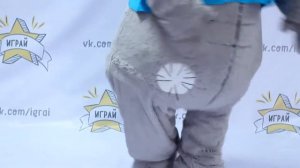 Мишка плюшевый в футболке - ростовая кукла для аниматора