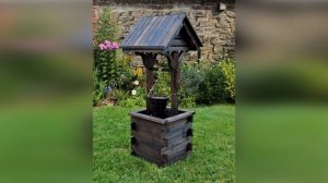 Декоративные колодцы и домики на колодец. Оригинальные идеи своими руками