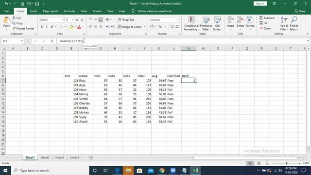 AHCAREER Online Microsoft Excel Course Student Marklist Table смотреть онлайн